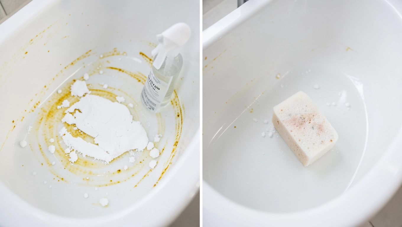 Jak usunąć żółte plamy z wanny akrylowej