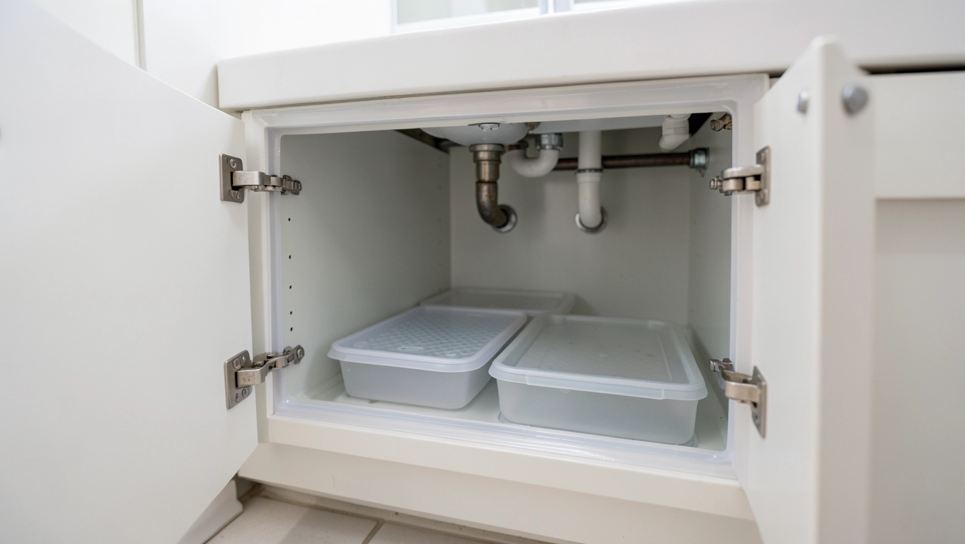 Jak zabezpieczyć szafkę pod umywalką