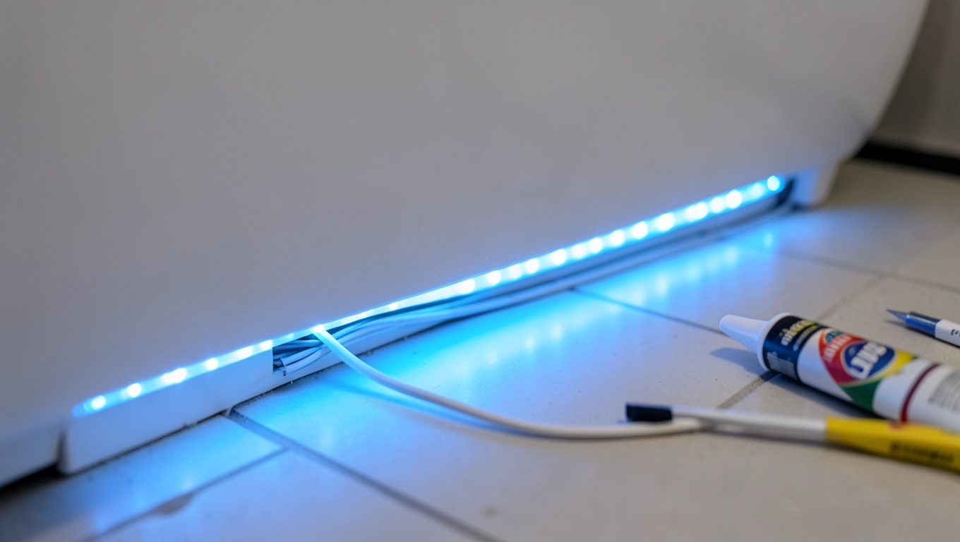 Jak zrobić oświetlenie LED pod wanną