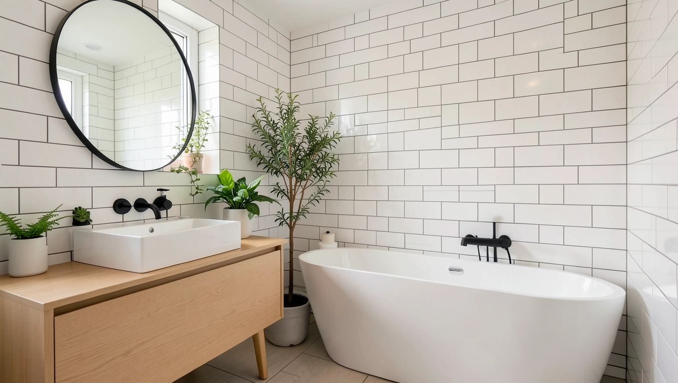 łazienka w stylu skandynawskim