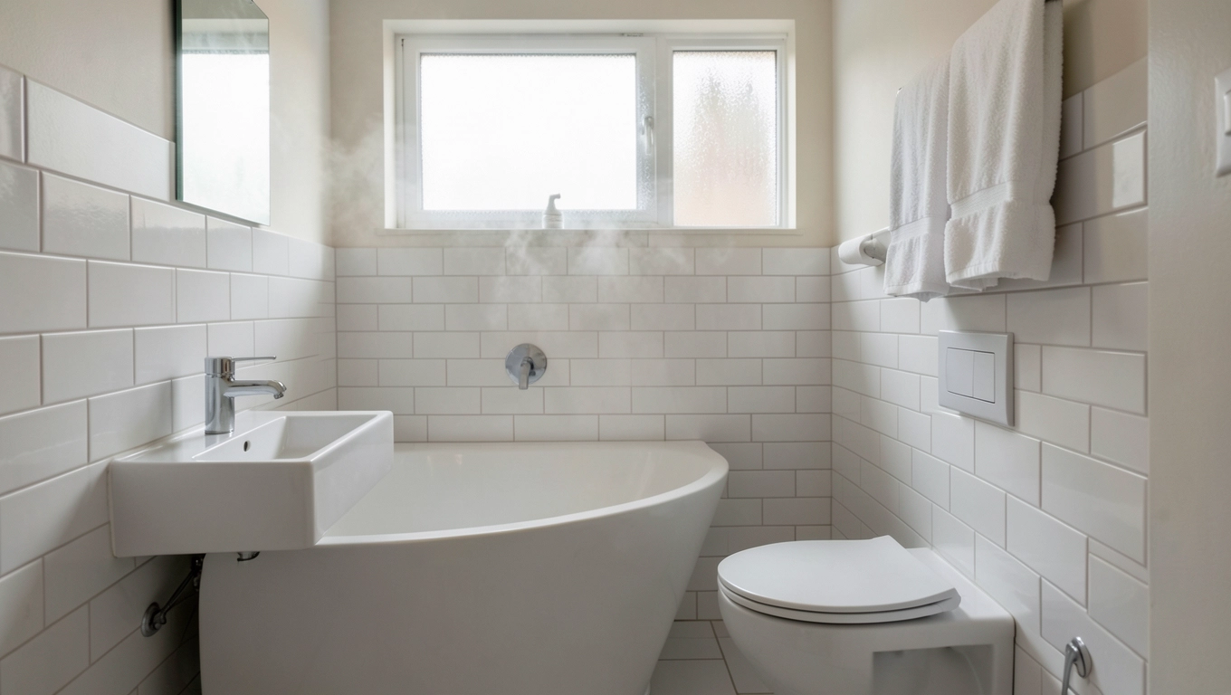 mała łazienka z wanną