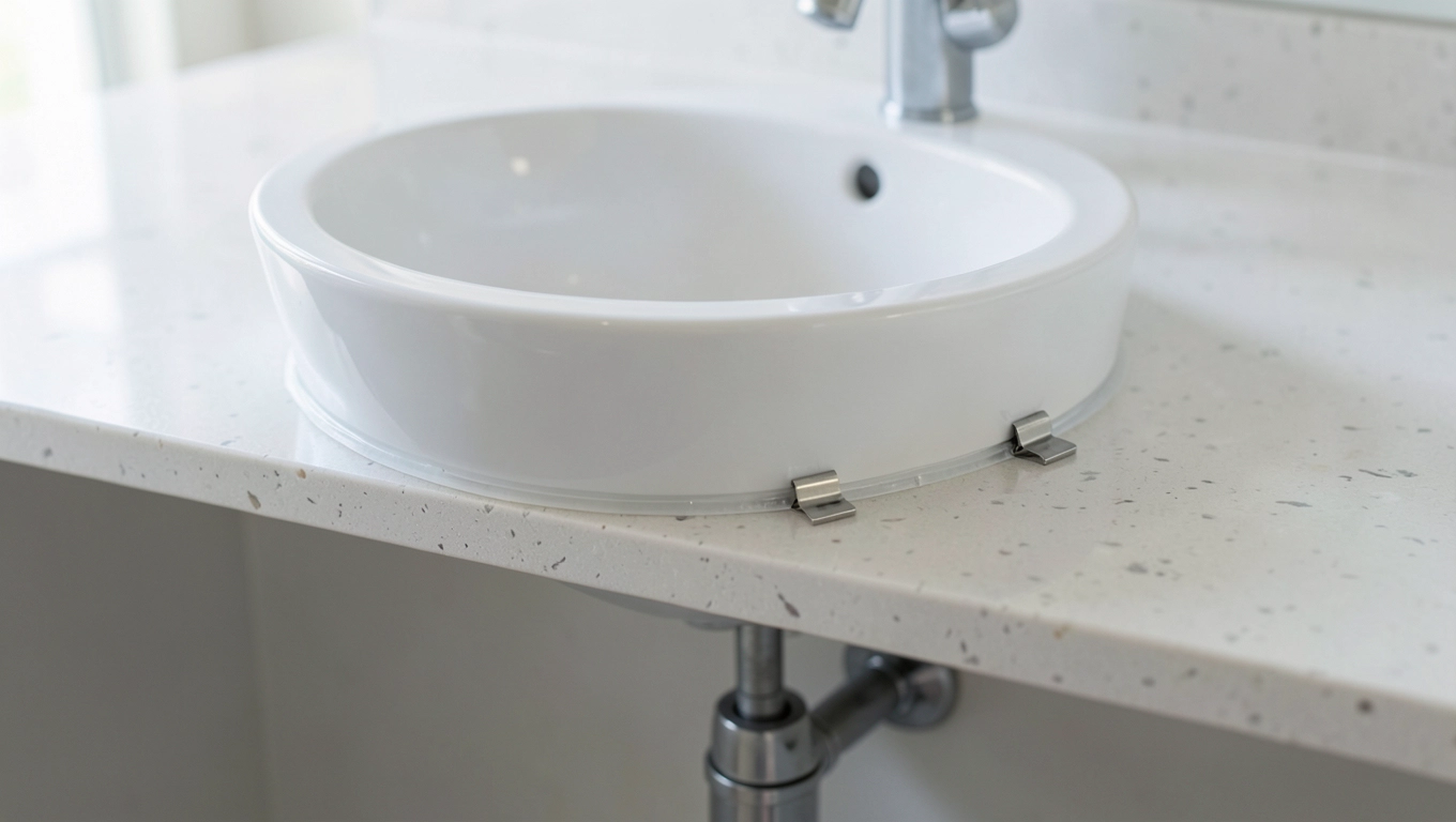 Montaż umywalki nablatowej