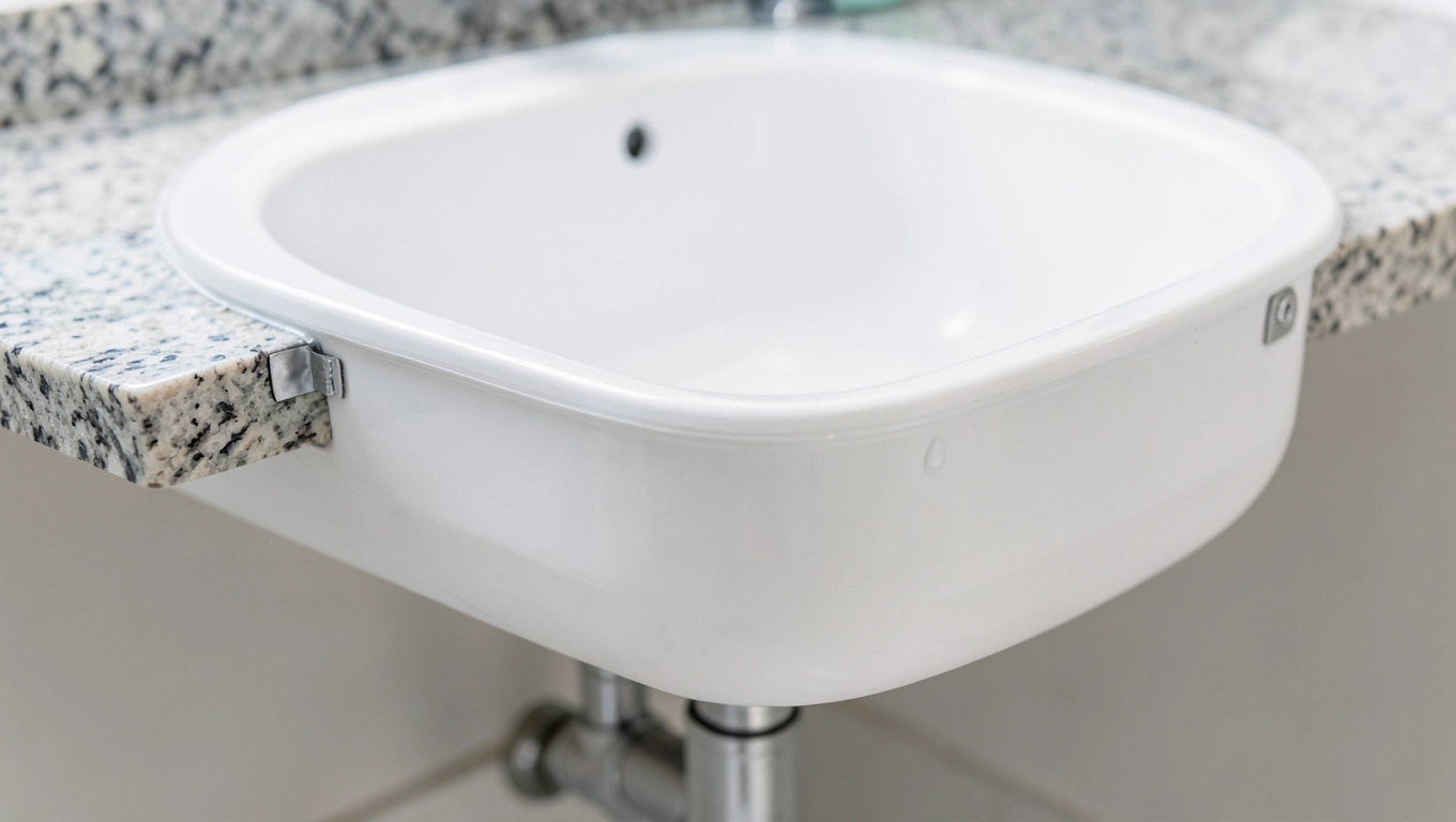 montaż umywalki podblatowej