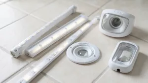 bezpieczne wybieranie oświetlenia łazienkowego