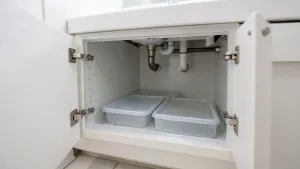 Jak zabezpieczyć szafkę pod umywalką