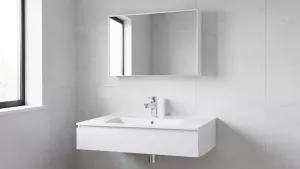 Na jakiej wysokości szafka z lustrem nad umywalką