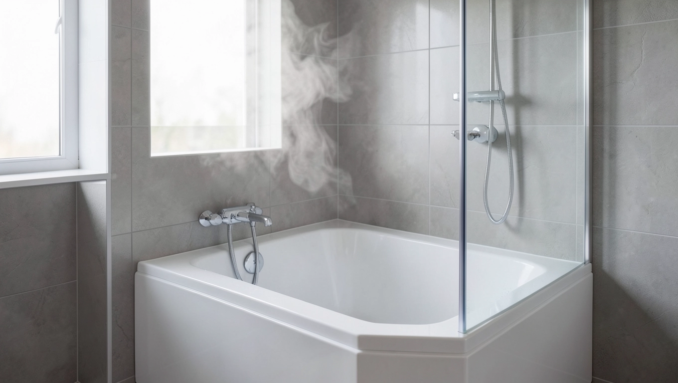 wanna narożna z prysznicem