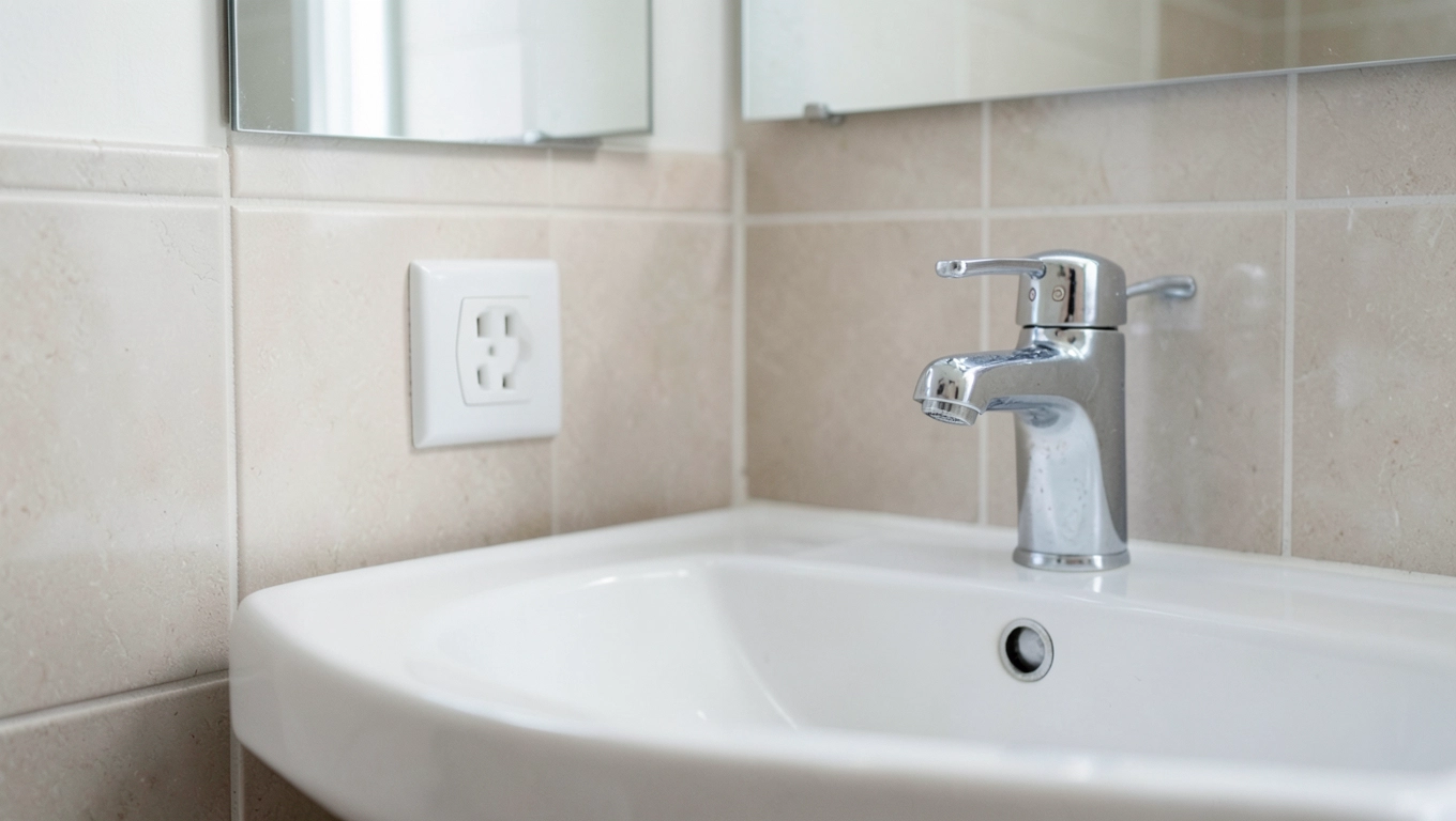 Wysokość gniazdka przy umywalce